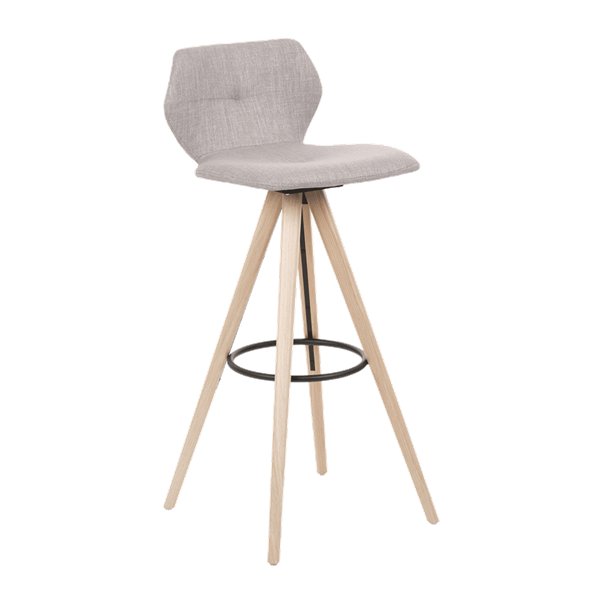 Chaise de bar avec pieds bois