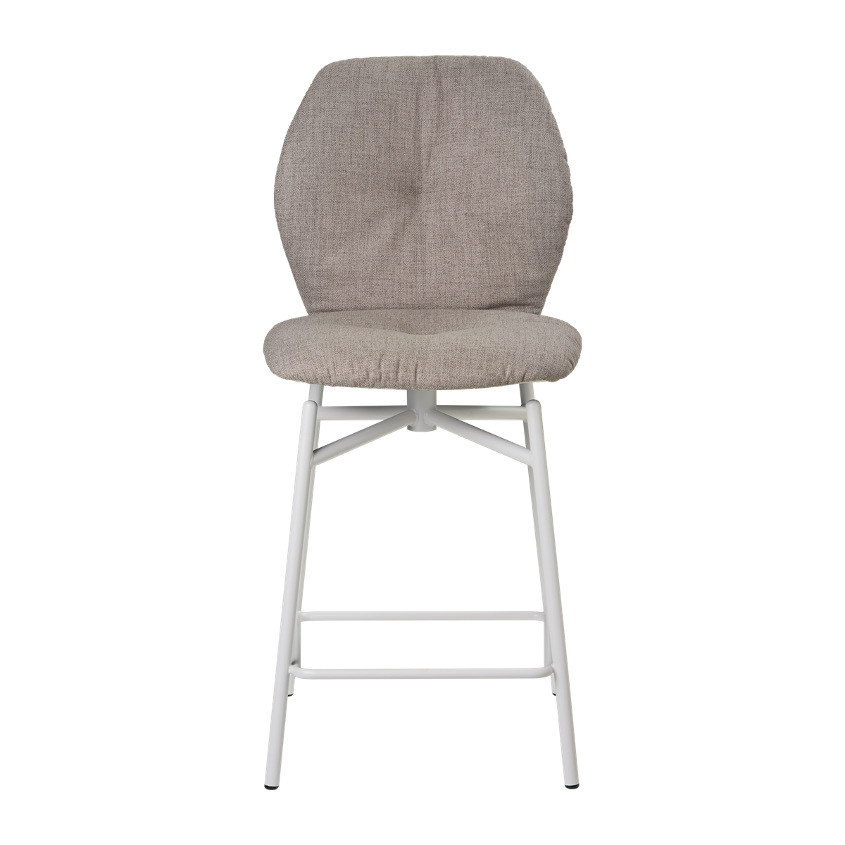Chaise hauteur plan de travail avec pieds métalliques, bicolore