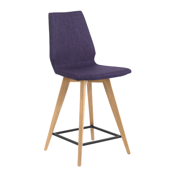Chaise hauteur plan de travail avec pieds bois