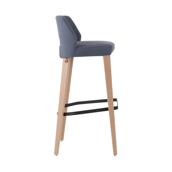 Chaise de bar avec pieds bois