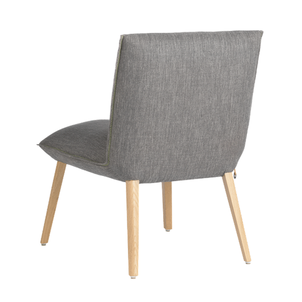 Chaise loungeavec pieds bois