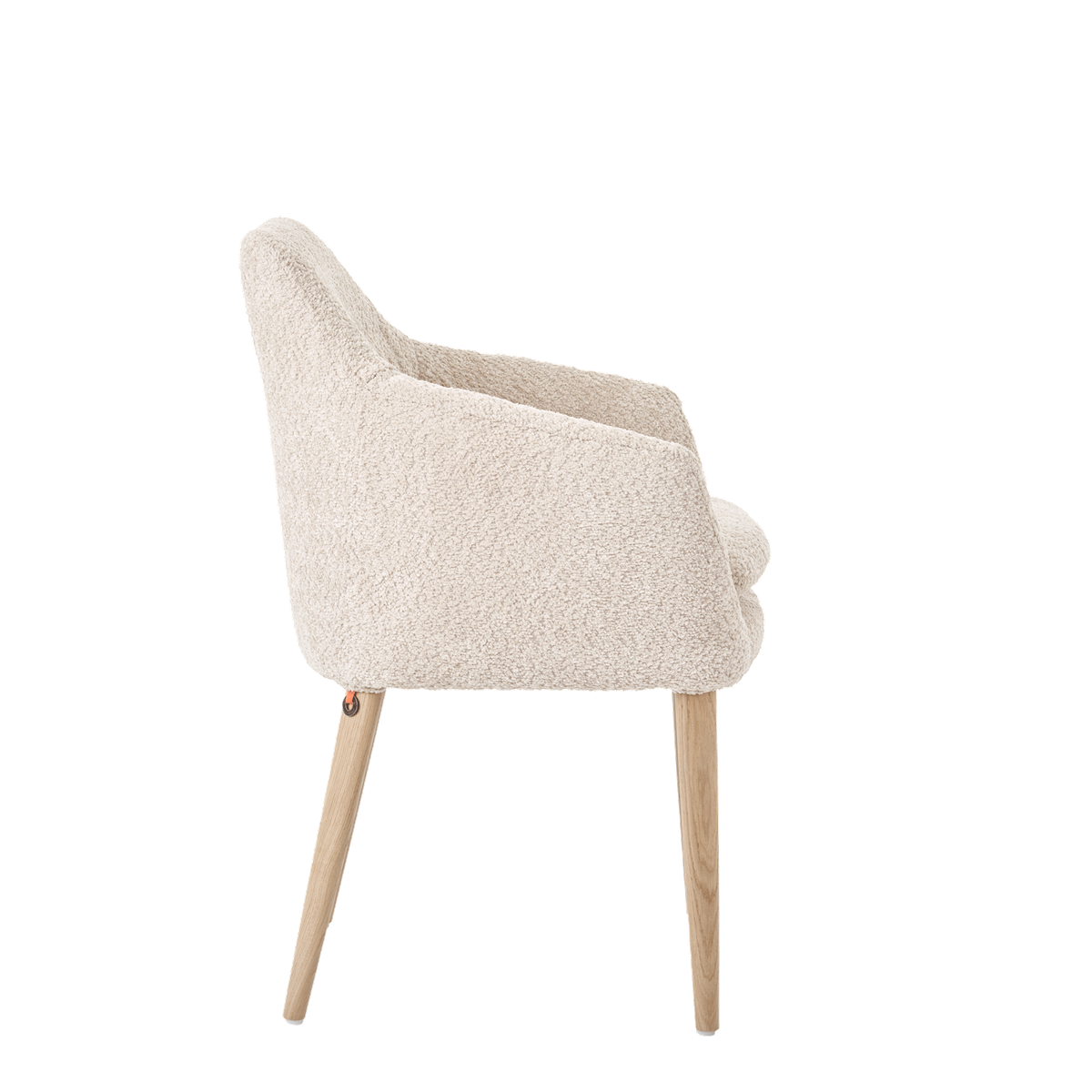Chaise avec accoudoirs et pieds bois