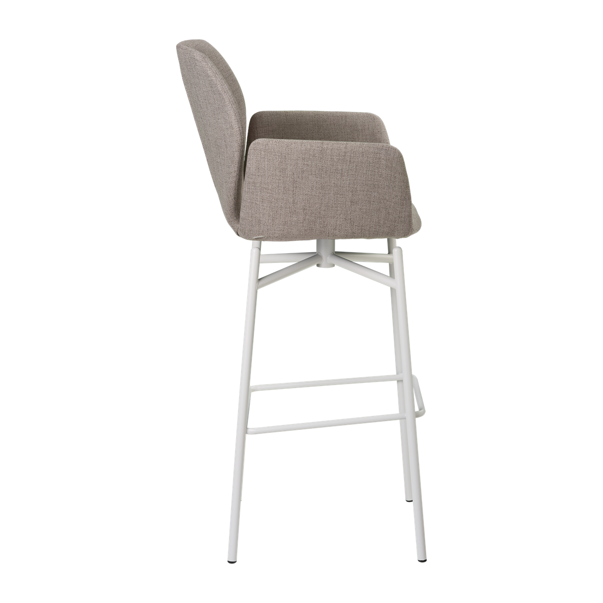 Chaise de bar avec accoudoirs et pieds bois