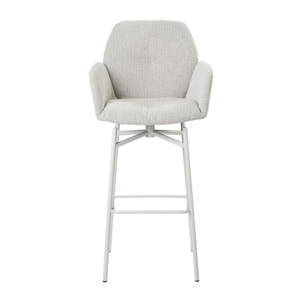 Chaise de bar avec accoudoirs et pieds bois