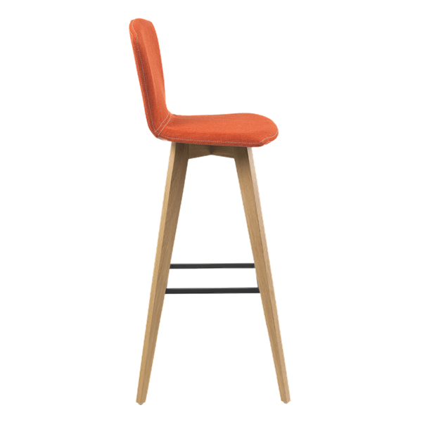 Chaise de bar avec pieds bois