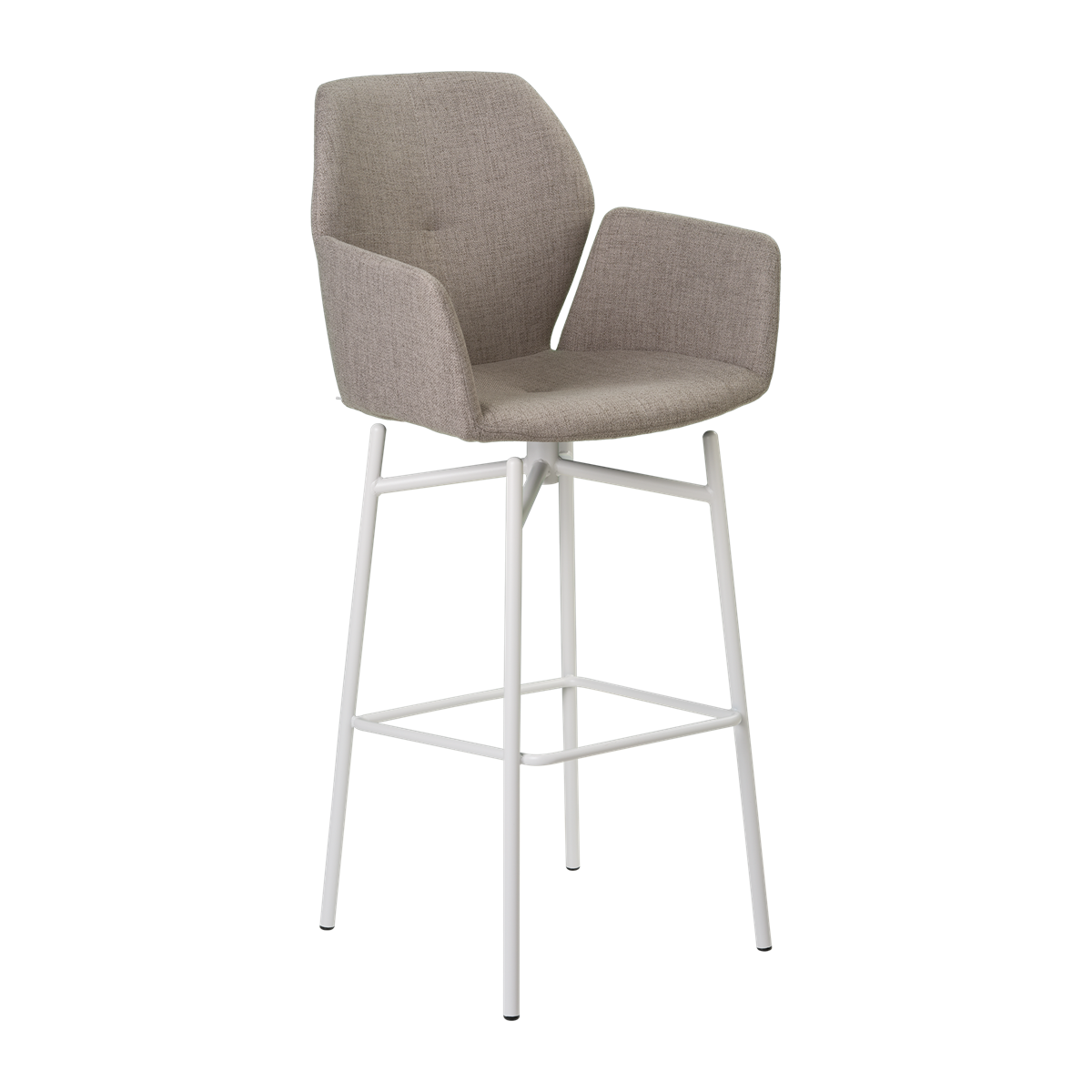 Chaise de bar avec accoudoirs et pieds bois